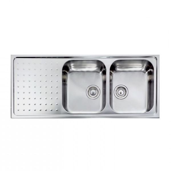νεροχυτες κουζινας inox - ανοξειδωτοι νεροχυτες κουζινας - νεροχυτες κουζινας - είδη κουζίνας - ΝΕΡΟΧΥΤΗΣ ΑΝΟΞΕΙΔΩΤΟΣ - SANITEC 11107 116X50ΕΚ.