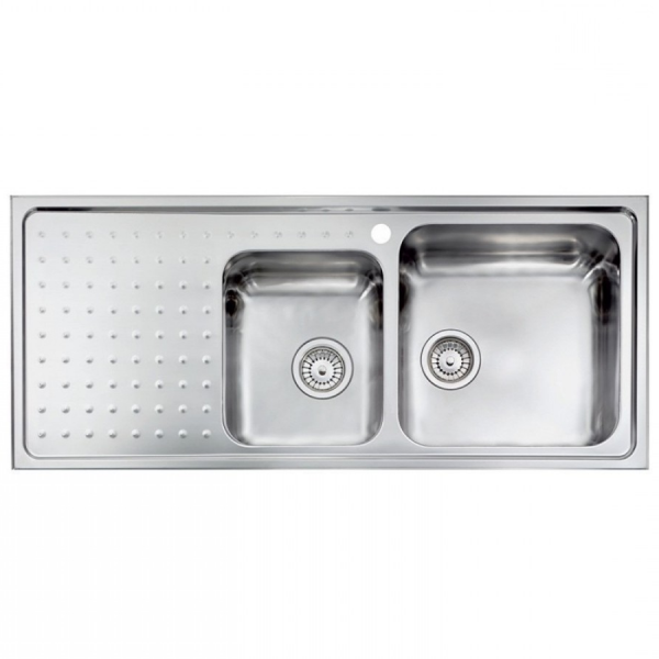 νεροχυτες κουζινας inox - ανοξειδωτοι νεροχυτες κουζινας - νεροχυτες κουζινας - είδη κουζίνας - ΝΕΡΟΧΥΤΗΣ ΑΝΟΞΕΙΔΩΤΟΣ - SANITEC 11117 116X50ΕΚ.