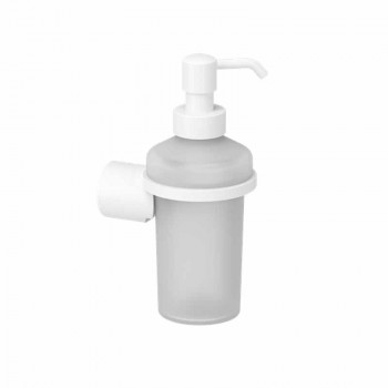 SOAP DISPENSER FROSTED GLASS WALL MOUNTED - VERDI LAMDA WHITE MATTE 3010001 75 x 105 x 180mm