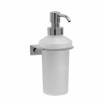 SOAP DISPENSER FROSTED GLASS WALL MOUNTED - VERDI CIAO CHROME 8060022 77 x 93 x 180mm