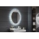 καθρεφτες μπανιου - επιπλα μπανιου - είδη μπάνιου - καθρεπτης LED - OVAL DRILIA 77-0224 60X80