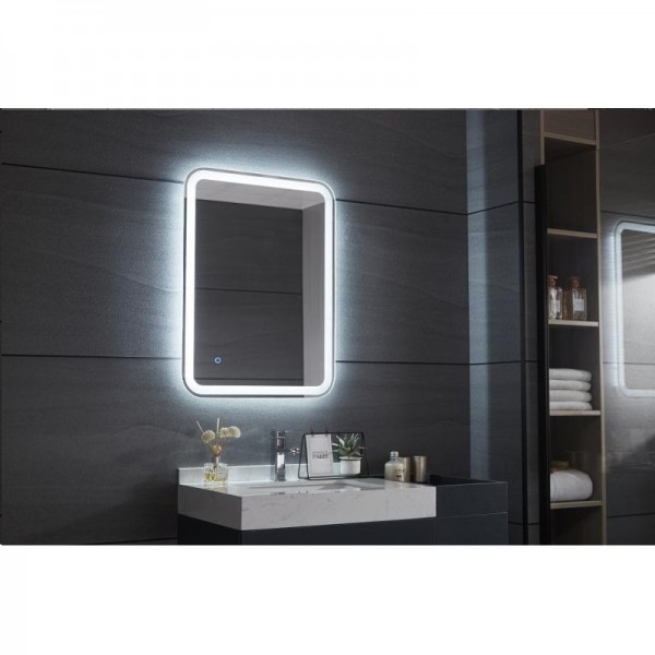 καθρεφτες μπανιου - επιπλα μπανιου - είδη μπάνιου - καθρεπτης LED - ROLAN 77-0131 60X80