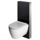 καζανακια για την τουαλετα - καζανακια μπανιου - υδραυλικα μπανιου - είδη μπάνιου - ΕΝΤΟΙΧΙΖΟΜΕΝΟ ΚΑΖΑΝΑΚΙ - WISA GLASSBOX BLACK 536-400