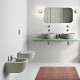 λεκανες τουαλετας - ειδη υγιεινης - είδη μπάνιου - ΛΕΚΑΝΗ ΚΡΕΜΑΣΤΗ - GSI PURA SWIRL CENERE 881600SC-450 50EK. ΛΕΚΑΝΕΣ