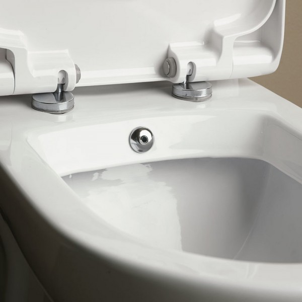 λεκανες τουαλετας - ειδη υγιεινης - είδη μπάνιου - ΛΕΚΑΝΗ ΚΡΕΜΑΣΤΗ - SEREL SMART ΜΕ ΜΠΙΝΤΕ SM1200B 48,5EK. ΛΕΚΑΝΕΣ