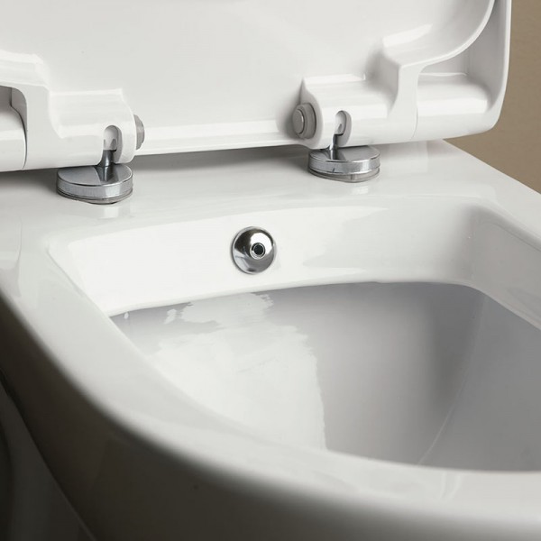 λεκανες τουαλετας - ειδη υγιεινης - είδη μπάνιου - ΛΕΚΑΝΗ ΔΑΠΕΔΟΥ ΜΕ ΜΠΙΝΤΕ - SEREL VELA 6716B00 61EK. ΛΕΚΑΝΕΣ