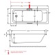 ακρυλικες μπανιερες - είδη μπάνιου - mpanieres akrylikes - carron integra carronite 180x80