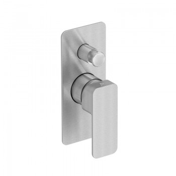 BUILT IN SHOWER MIXER 2 OUTLETS WITH DEFLECTOR  - EURORAMA QUADRA INOX 144030SL-110