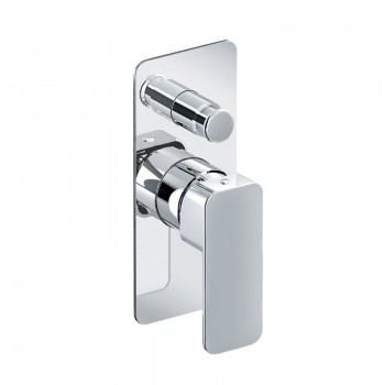 BUILT IN SHOWER MIXER 2 OUTLETS WITH DEFLECTOR  - EURORAMA QUADRA CHROME 144030SL-100