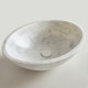 νιπτηρες μπανιου - ειδη υγιεινης - είδη μπάνιου - νιπτηρες μαρμαρινοι - fossil mica marble λευκο dr55-300 55x41